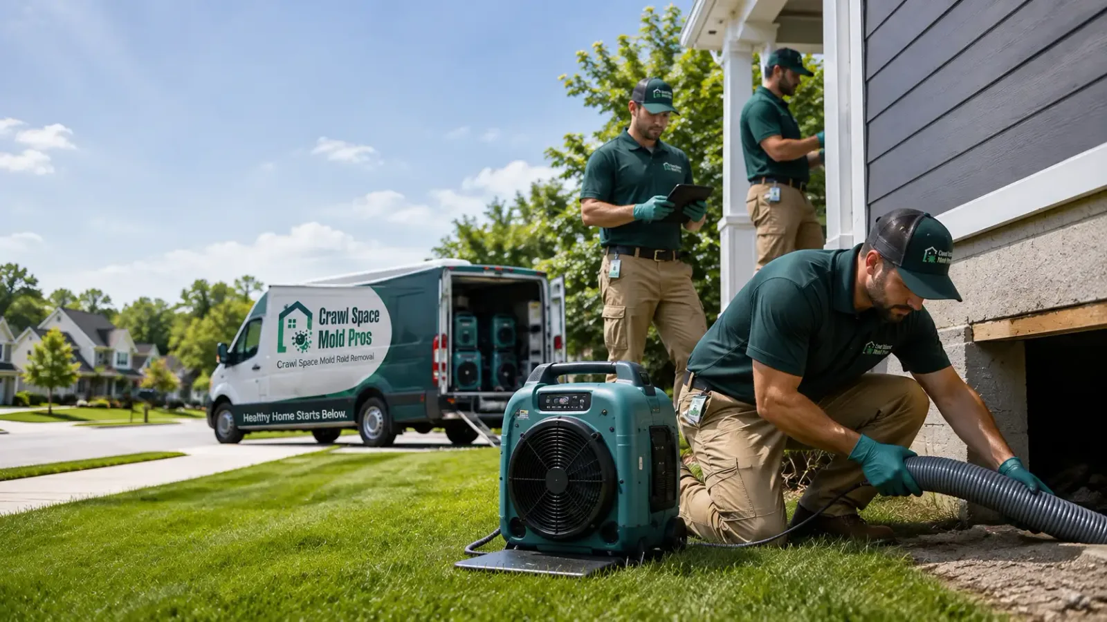 Crawl Space Mold Removal in Temple, NH
